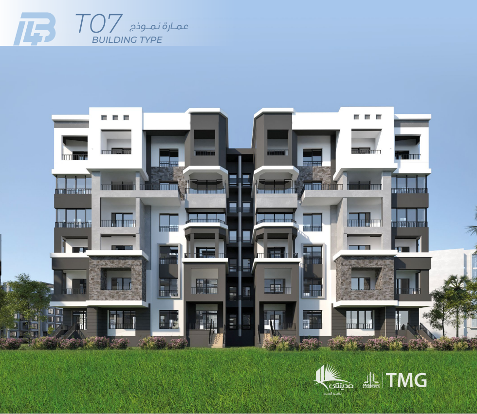 بمدينتى شقة78م2 للبيع تقسيط تطل على جارد B14