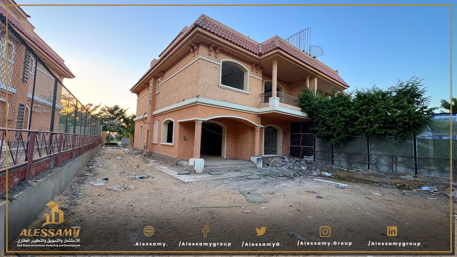 بمدينتى فيلا 371 م2 للايجار قانون جديد تطل على وايد جـــاردن