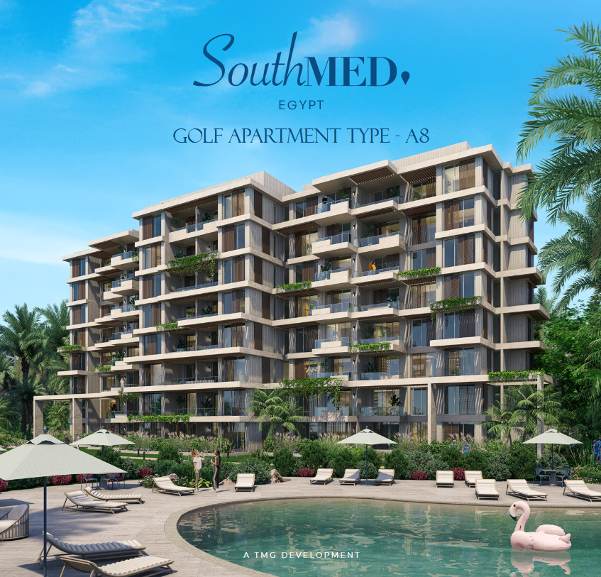 بSouthMED EGYPT  68 م2 بحرى للبيع تقسيط تطل على وايد جـــاردن