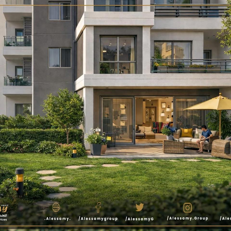 شقة أرضي 172م نور B1 | حديقة 44م وSmart Home