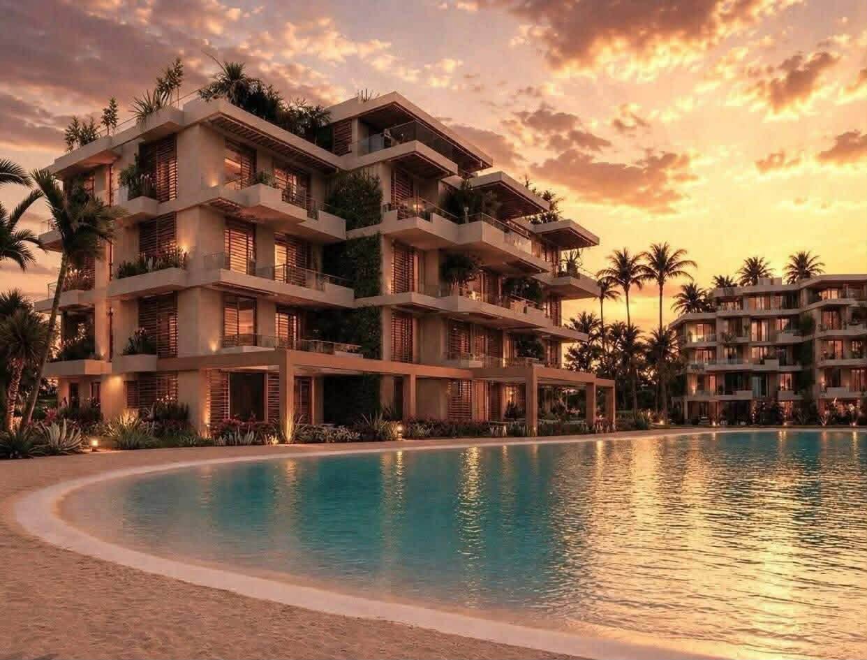 بSouthMED EGYPT  104 م2 بحرى للبيع تقسيط تطل على الاجون