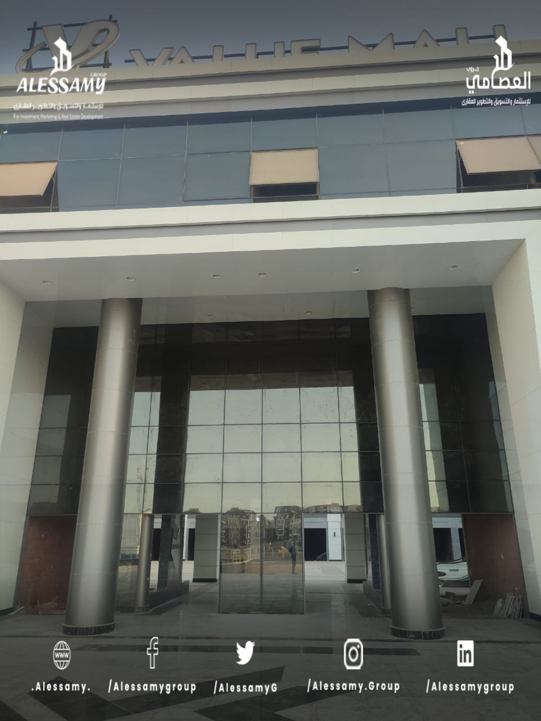 محل للإيجار قانون جديد بالشروق بفاليو مول 46 متر 