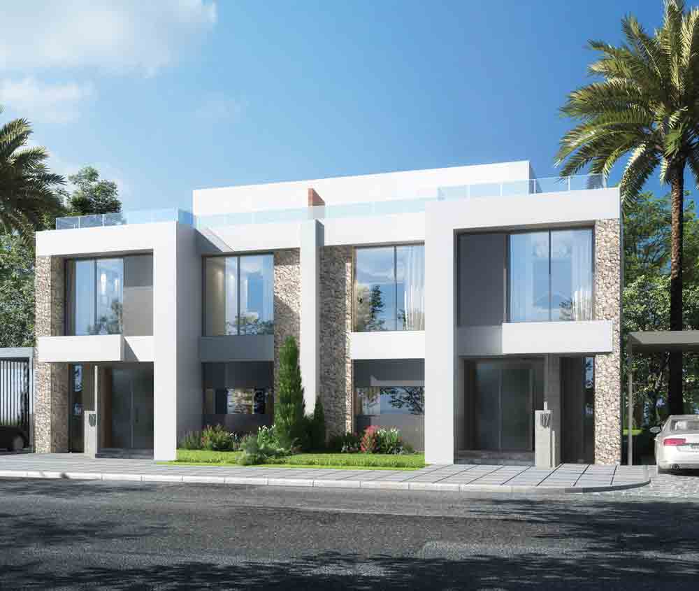 فيلا ثنائية للبيع بمدينة نور 322م وايد جاردن ب VG3