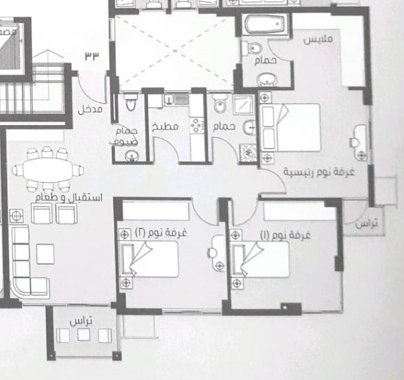 بمدينتى شقة للبيع 125م بالB8 بتسهيلات على 8 سنة