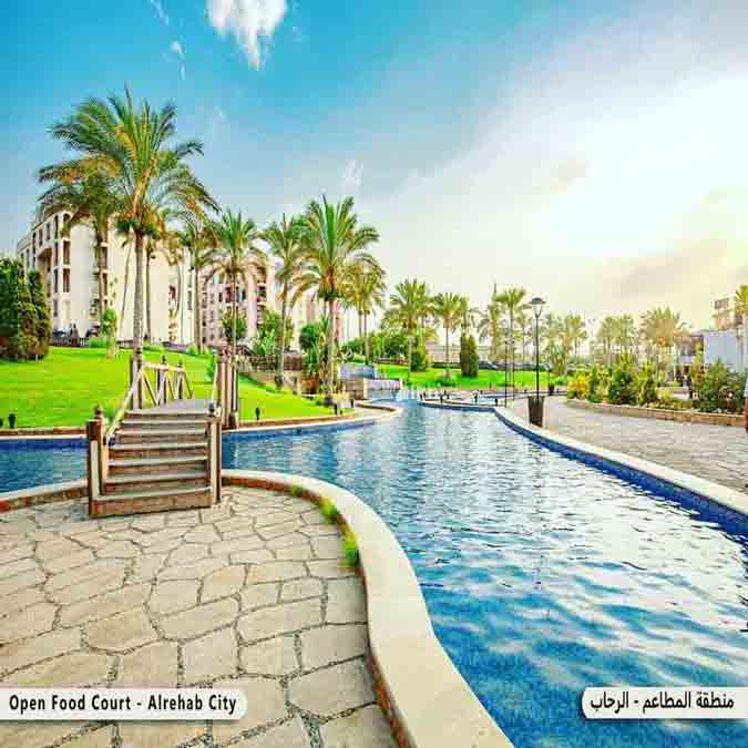 شقة للبيع فى الرحاب مساحة 136م بالمرحلة الثانية دور ارضى