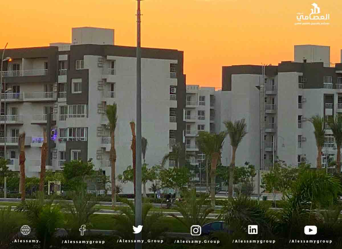 شقة للبيع بالتقسيط بمدينتى فى ال B12 رواسي 106م