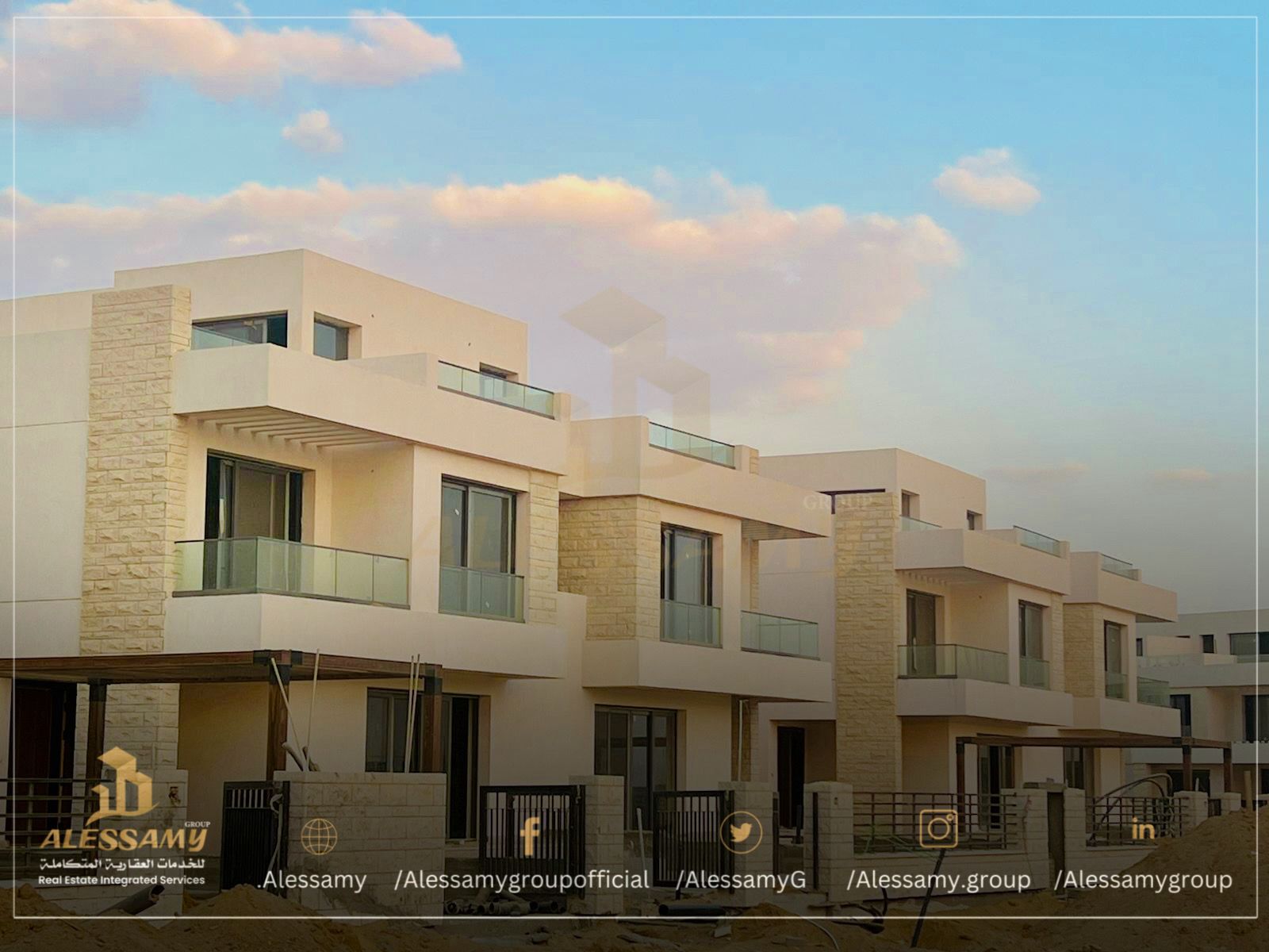 فيلا رباعية للبيع 321م ارض جاردن فيو 