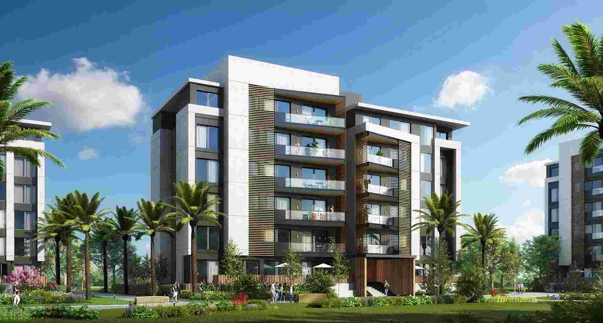 بمدينتى شقة 100 م2 بحرى للبيع تقسيط تطل على جاردن