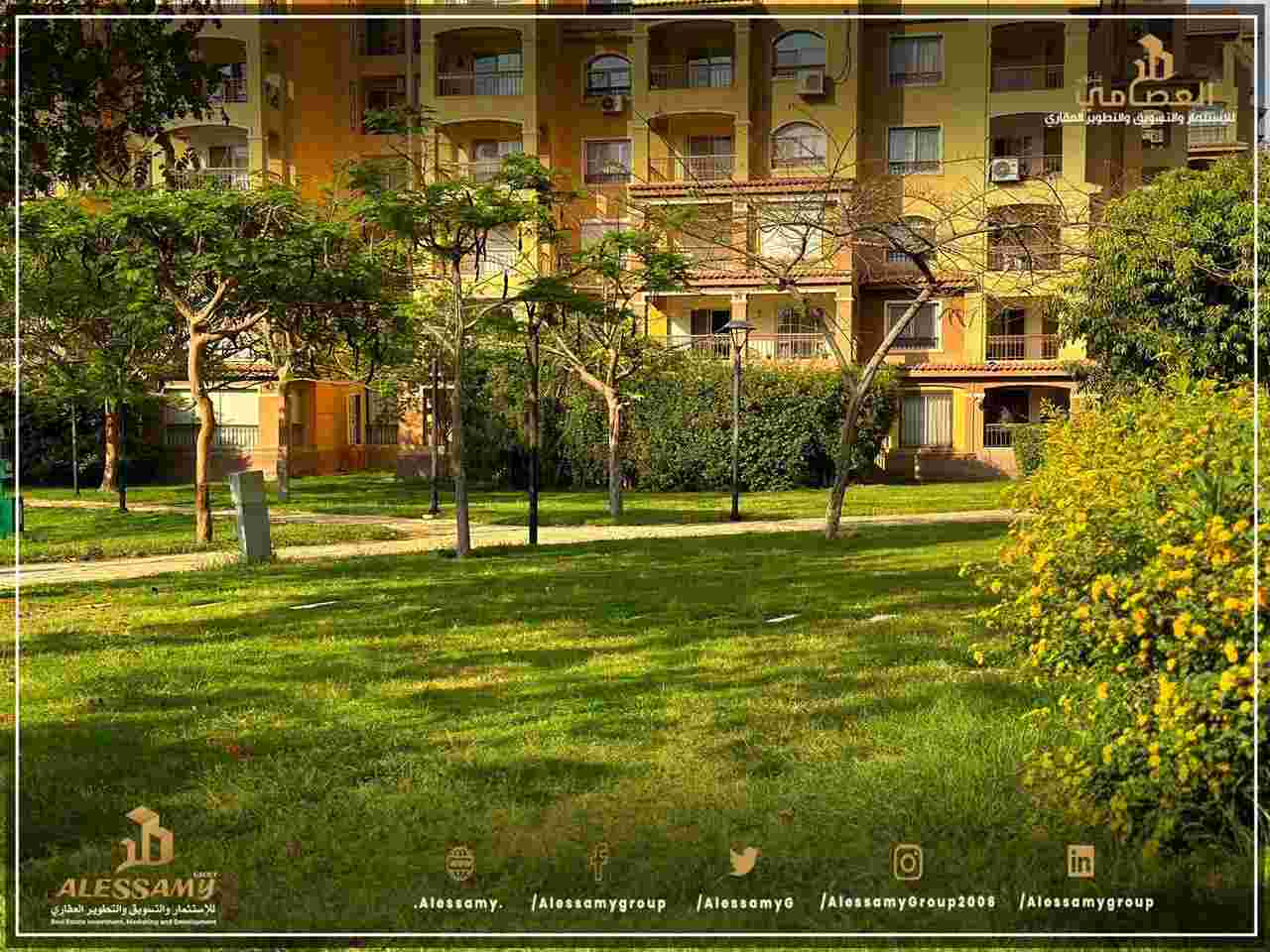 بمدينتى شقة 225 م2 شرقي غربي للبيع كاش تطل على وايد جـــاردن