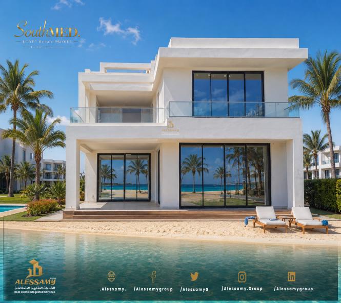 فيلا LUXURY نموذج T3 للبيع مساحة 985م صف آول بحر بآقل سعر