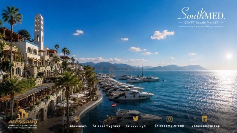 فيلا للبيع بالتقسيط فيSouthMED أمام المارينا 313م حجز افتتاح