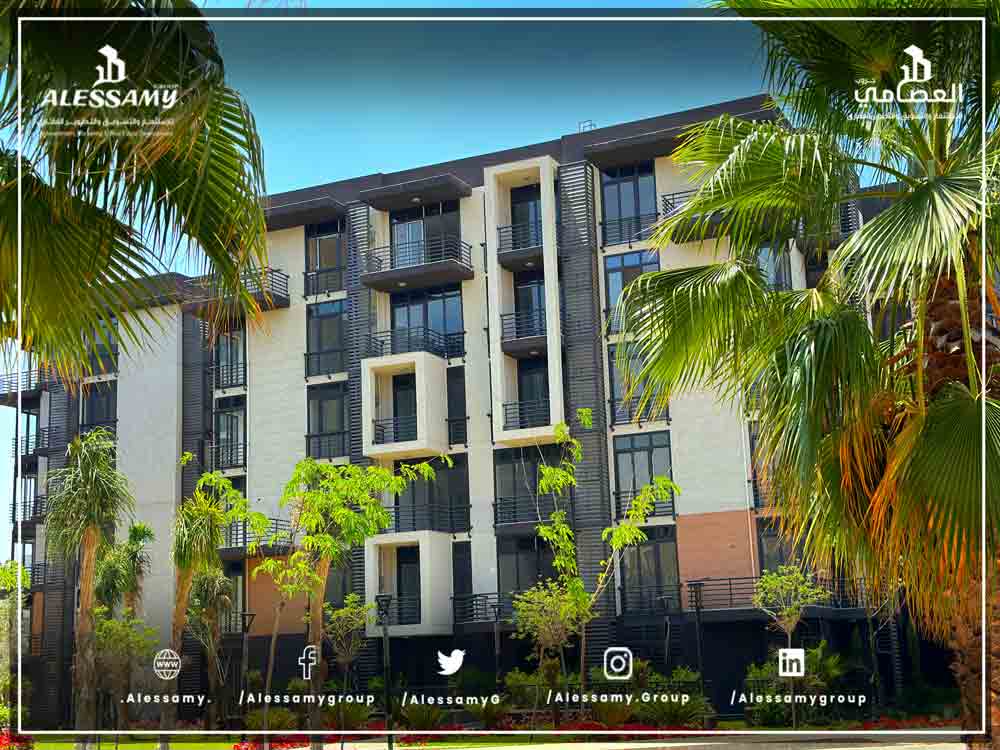 شقة 103م للبيع بالتقسيط بمدينتي B8 وايد جاردن فيو دور متكرر