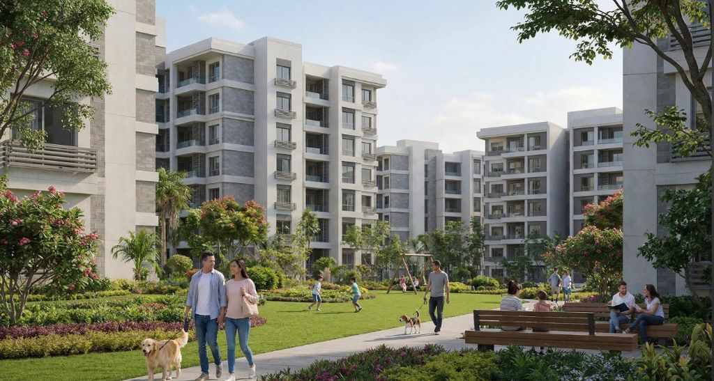 بنور شقة 119 م2 بحرى للبيع تقسيط علي 13 سنه